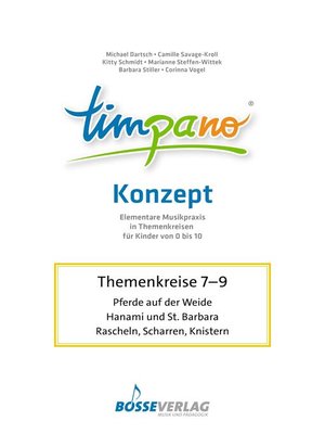 cover image of TIMPANO--Drei Themenkreise im März